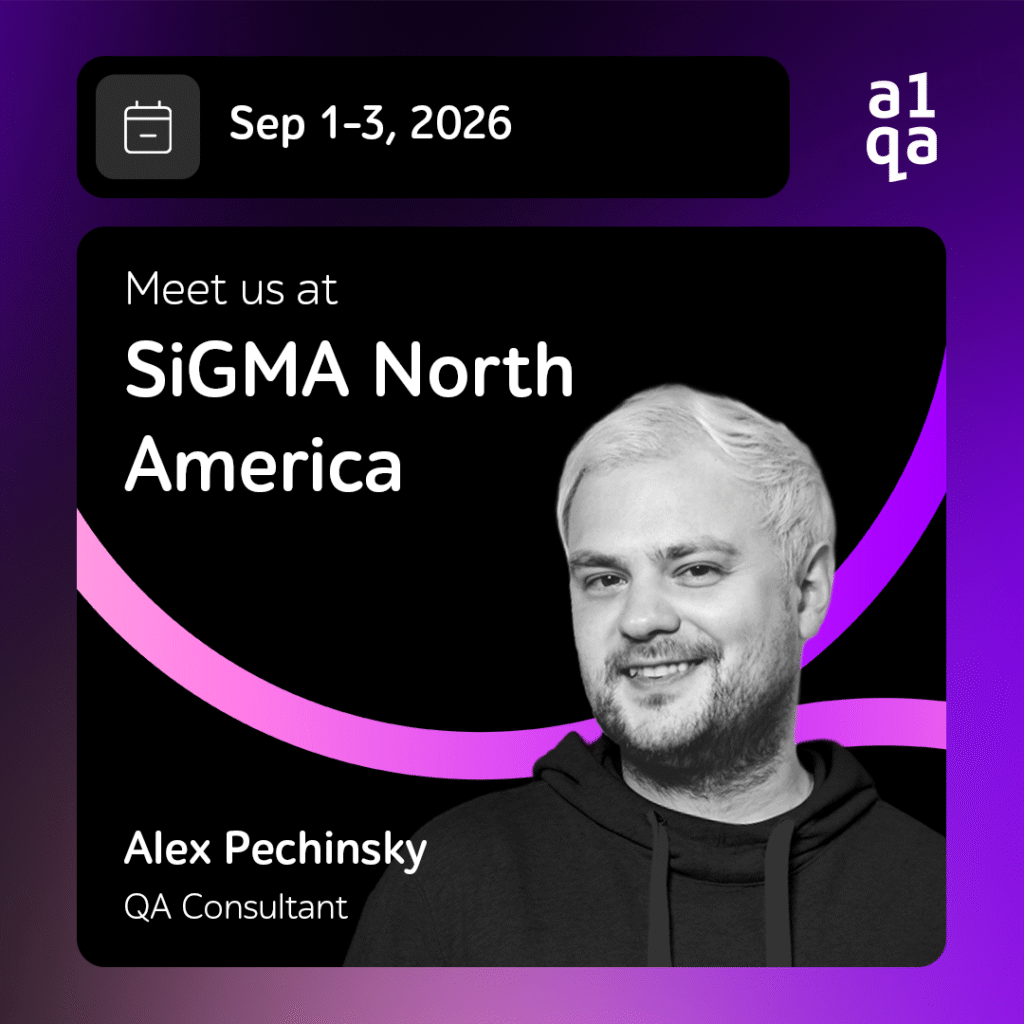 Alex Pechinsky, consultant assurance qualité chez a1qa, au SiGMA North America 2026